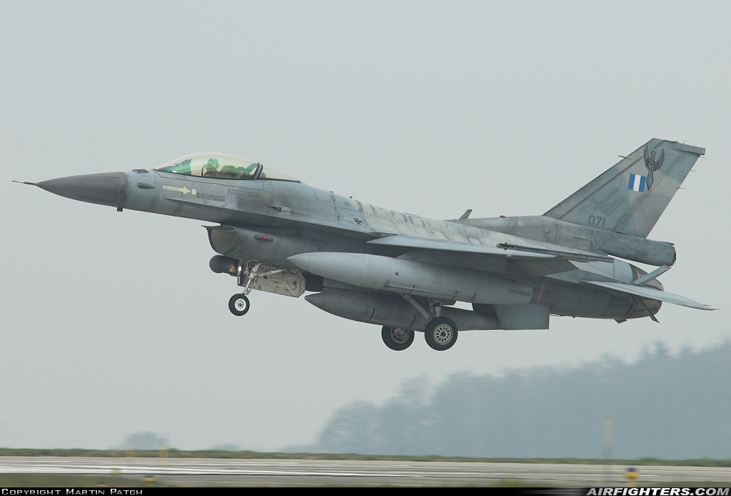 Greece - Air Force General Dynamics F-16C Fighting Falcon 071 at Florennes (EBFS), Belgium