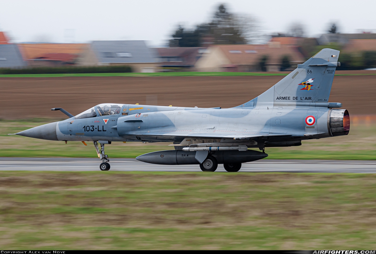 France - Air Force Dassault Mirage 2000C 86 at Cambrai - Epinoy (LFQI), France