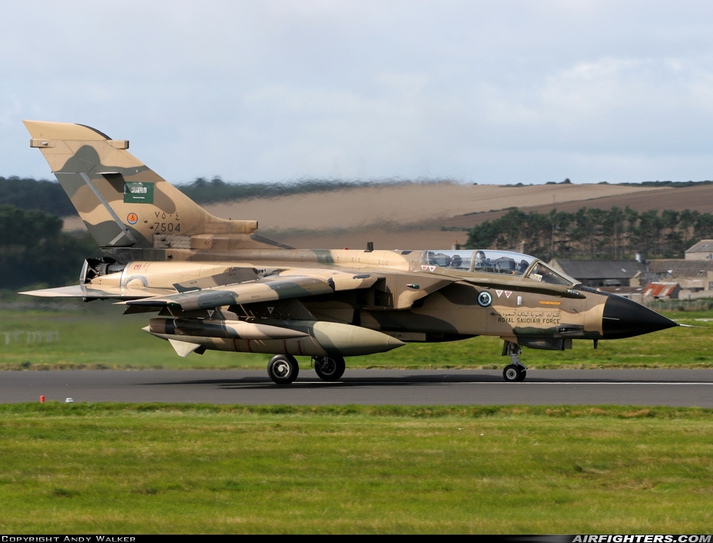 Saudi Arabia - Air Force Panavia Tornado IDS 7504 at Lossiemouth (LMO / EGQS), UK