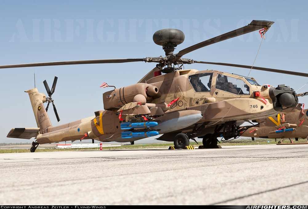 Israel - Air Force Boeing AH-64D Saraph 746 at Tel Nof (LLEK), Israel
