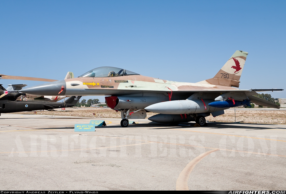 Israel - Air Force General Dynamics F-16A Fighting Falcon 760 at Haifa (HFA), Israel