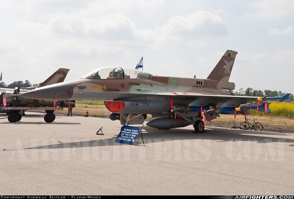 Israel - Air Force General Dynamics F-16D Fighting Falcon 074 at Ramat David (LLRD), Israel