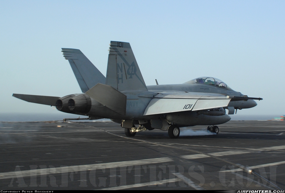 USA - Navy Boeing F/A-18F Super Hornet 166844 at Off-Airport - Arabian Sea, International Airspace