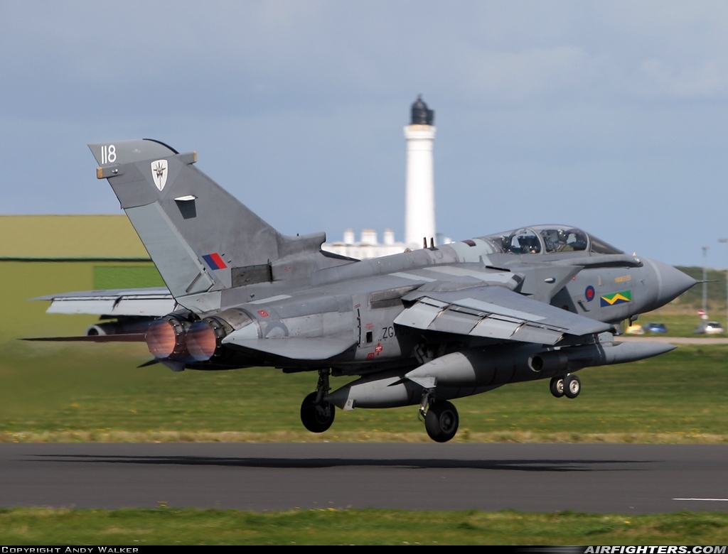 UK - Air Force Panavia Tornado GR4 ZG705 at Lossiemouth (LMO / EGQS), UK