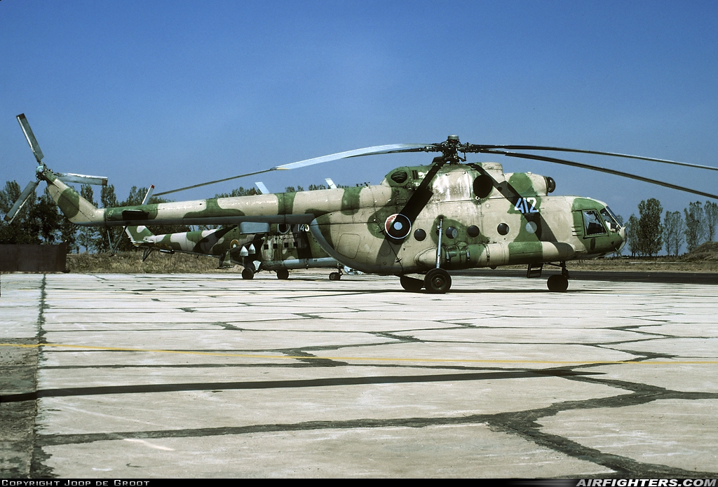 Bulgaria - Air Force Mil Mi-17 412 at Graf Ignatievo (LBPG), Bulgaria