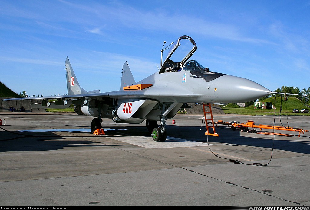 Poland - Air Force Mikoyan-Gurevich MiG-29G (9.12A) 4116 at Malbork (EPMB), Poland
