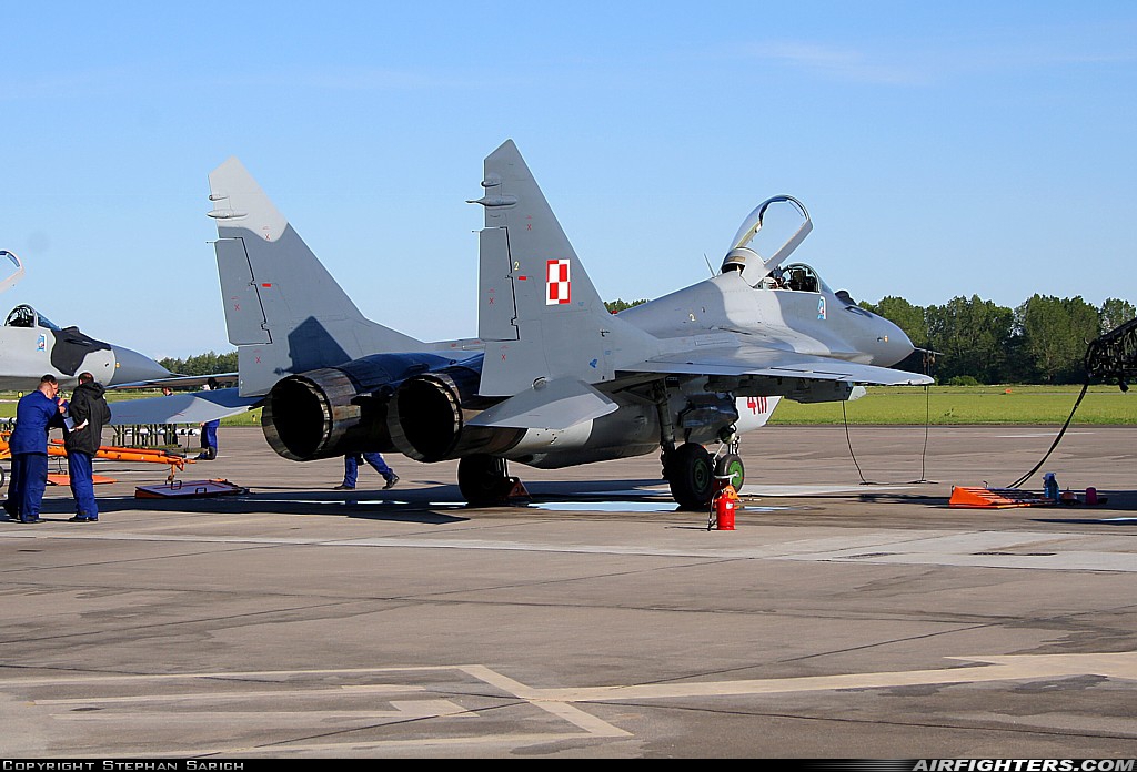 Poland - Air Force Mikoyan-Gurevich MiG-29G (9.12A) 4111 at Malbork (EPMB), Poland