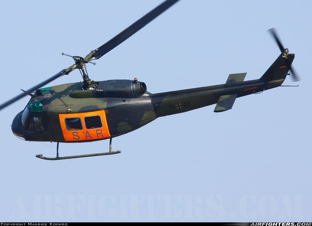 Germany - Air Force Bell UH-1D Iroquois (205) 71+07 at Holzdorf (ETSH), Germany