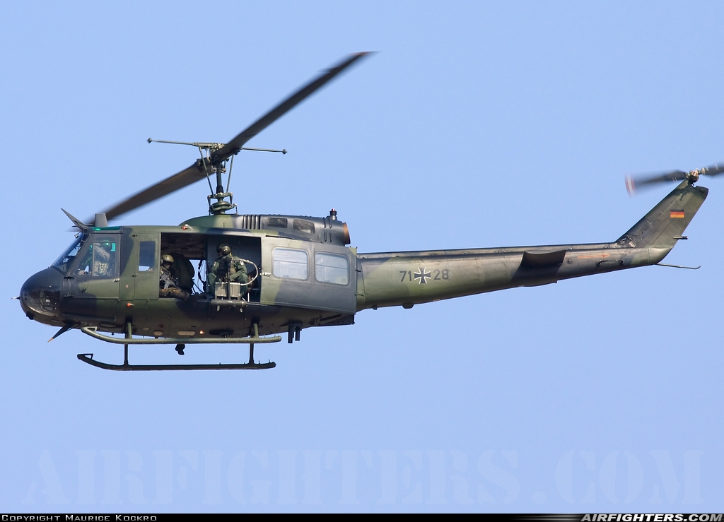 Germany - Army Bell UH-1D Iroquois (205) 71+28 at Holzdorf (ETSH), Germany