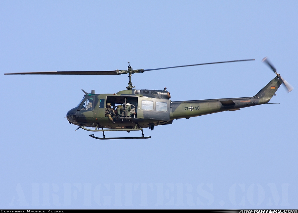 Germany - Air Force Bell UH-1D Iroquois (205) 71+40 at Holzdorf (ETSH), Germany