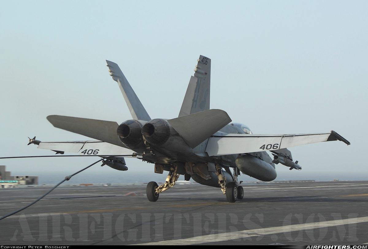 USA - Navy McDonnell Douglas F/A-18C Hornet 165206 at Off-Airport - Arabian Sea, International Airspace