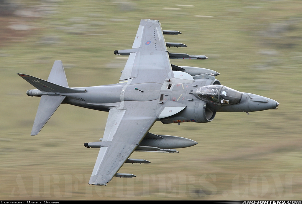 UK - Navy British Aerospace Harrier GR.9A ZG504 at Off-Airport - North Wales, UK