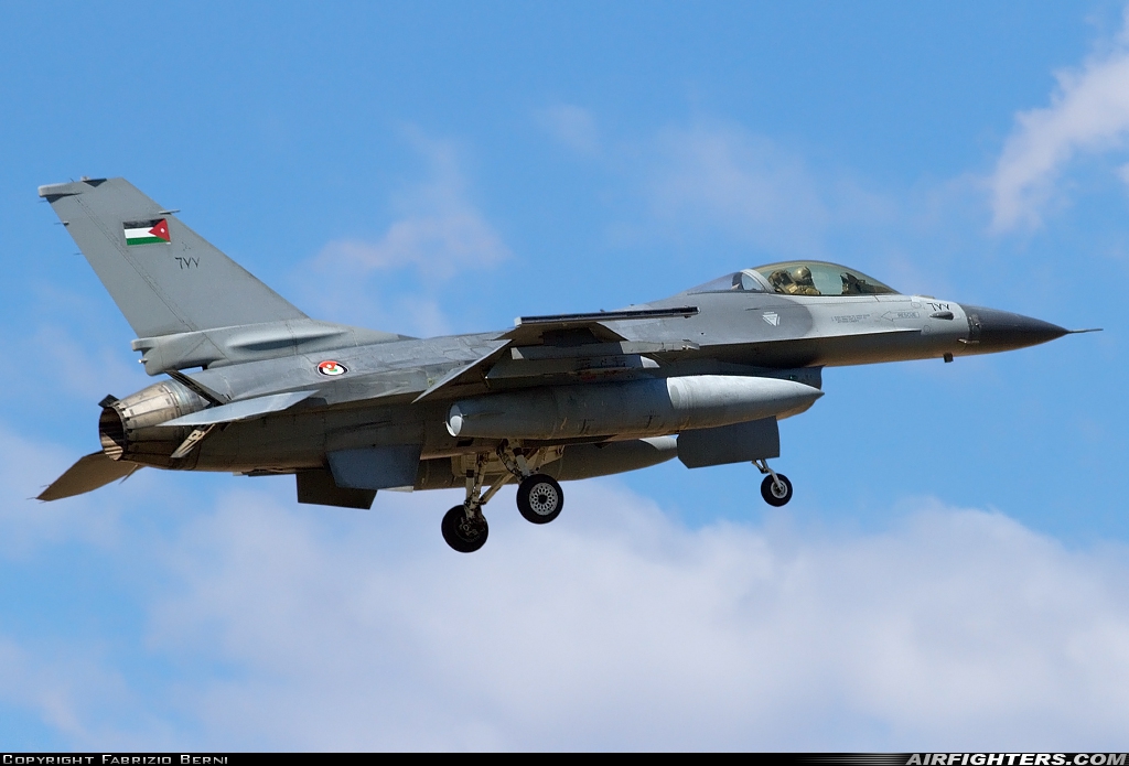 Jordan - Air Force General Dynamics F-16AM Fighting Falcon 677 at Aviano (- Pagliano e Gori) (AVB / LIPA), Italy