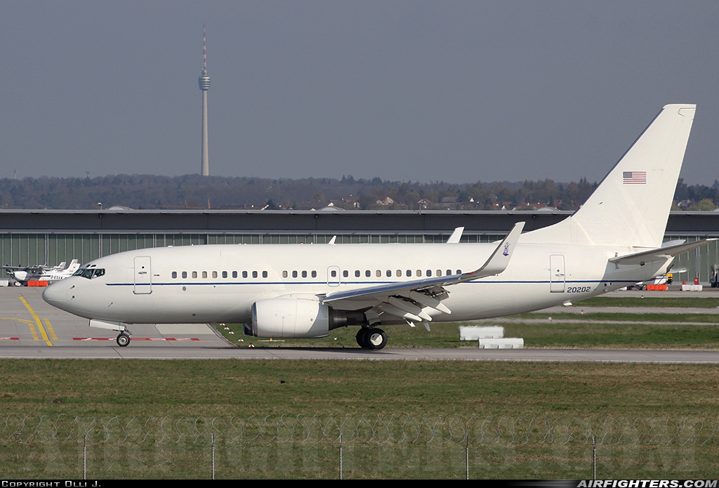 USA - Air Force Boeing C-40B (737-7CP BBJ) 02-0202 at Stuttgart (- Echterdingen) (STR / EDDS), Germany