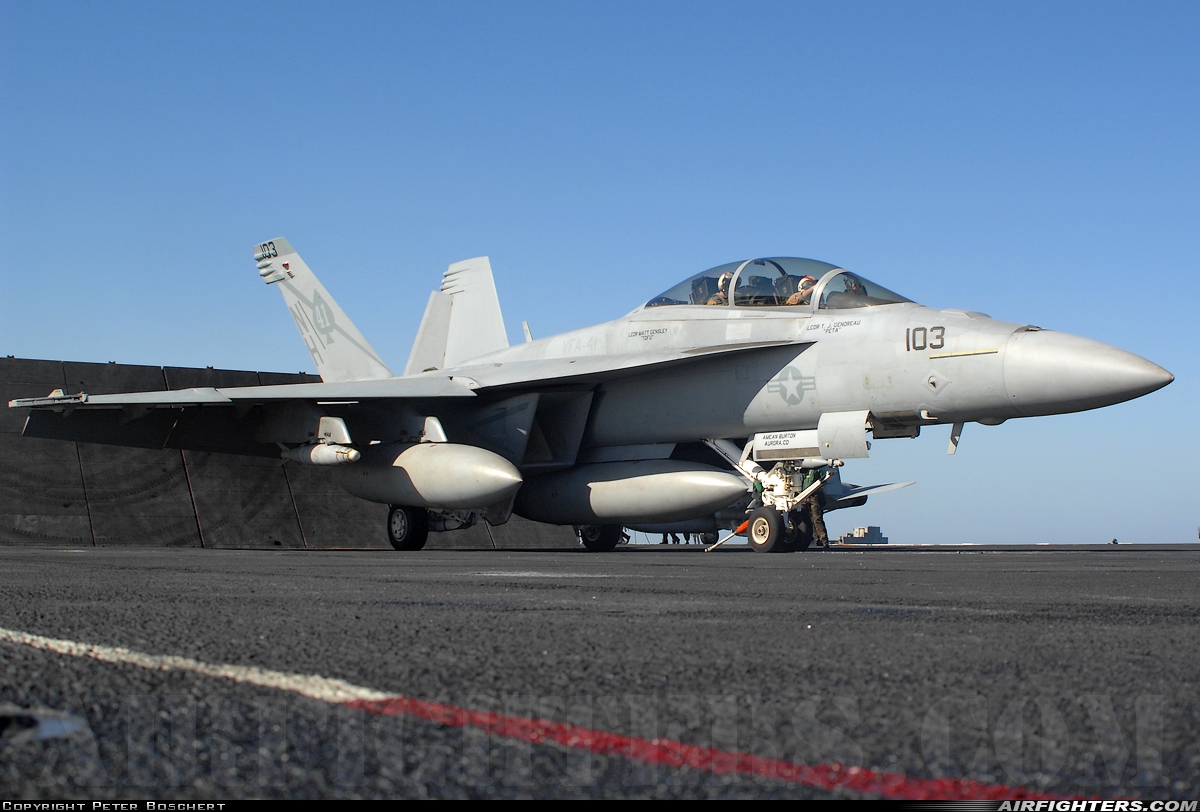 USA - Navy Boeing F/A-18F Super Hornet 166846 at Off-Airport - Arabian Sea, International Airspace