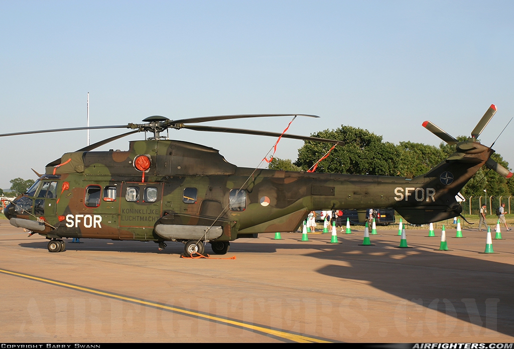 Netherlands - Air Force Aerospatiale AS-532U2 Cougar MkII S-438 at Fairford (FFD / EGVA), UK