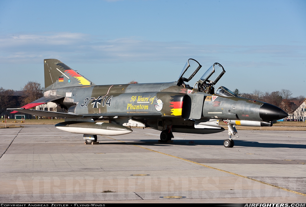 Germany - Air Force McDonnell Douglas F-4F Phantom II 37+14 at Off-Airport - Kaufbeuren, Germany