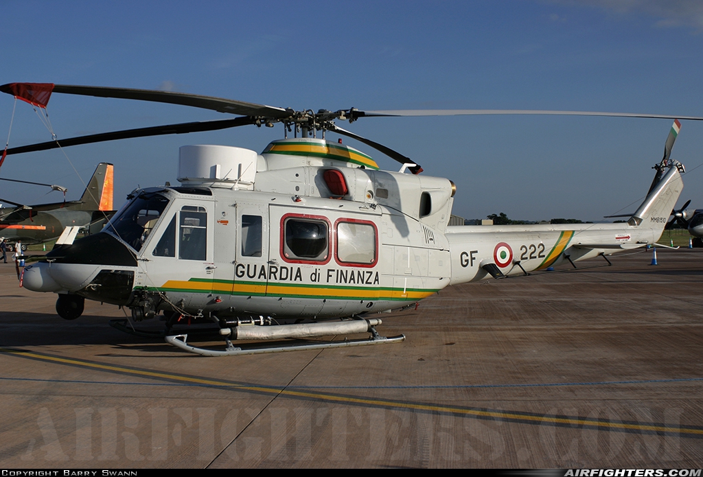 Italy - Guardia di Finanza Agusta-Bell AB-412HP Grifone MM81510 at Fairford (FFD / EGVA), UK