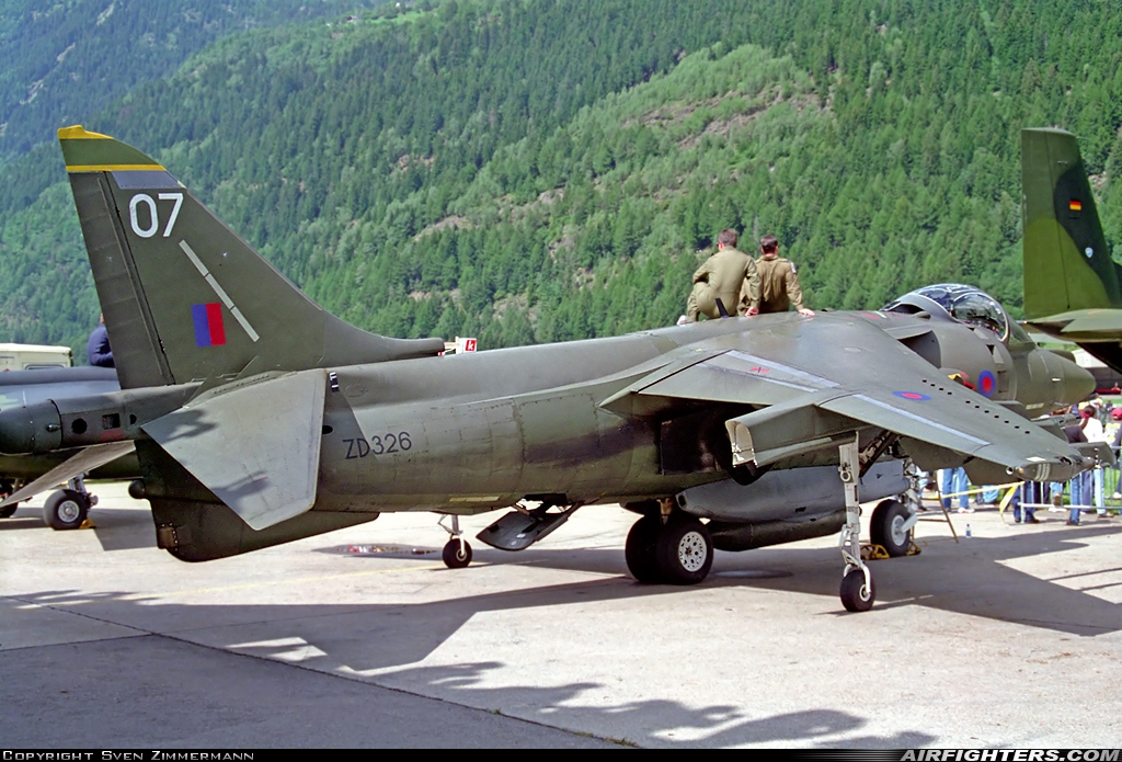 UK - Air Force British Aerospace Harrier GR.7 ZD326 at Ambri (LSPM), Switzerland