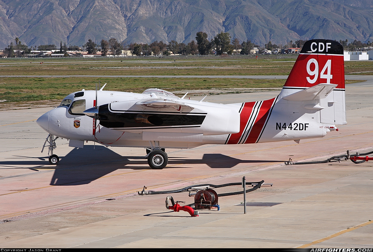 Local Government - USA - California - Department of Forestry Grumman S-2F3AT Turbo Tracker (G-121) N442DF at Hemet - Hemet-Ryan (HMT), USA