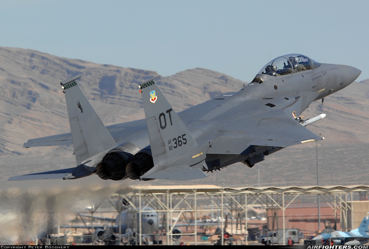 USA - Air Force McDonnell Douglas F-15E Strike Eagle 92-0365 at Las Vegas - Nellis AFB (LSV / KLSV), USA