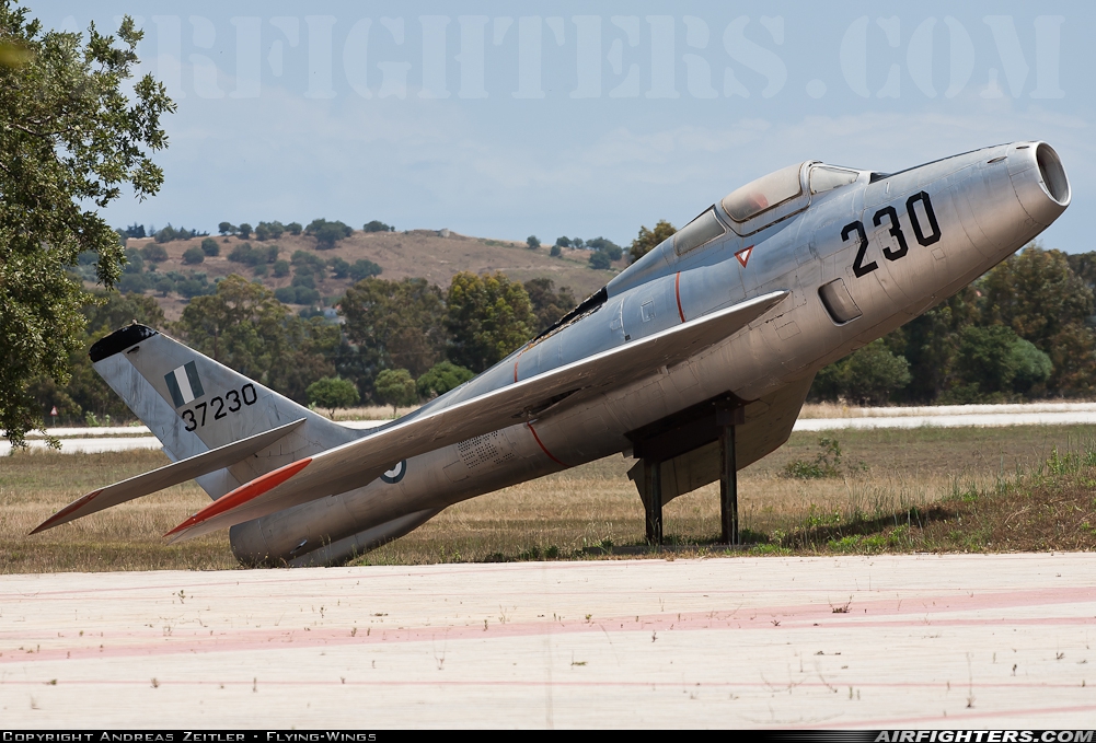 Greece - Air Force Republic F-84F Thunderstreak 37230 at Araxos (GPA / LGRX), Greece