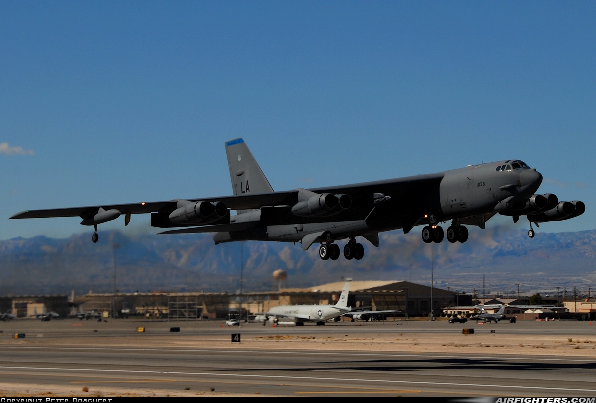 USA - Air Force Boeing B-52H Stratofortress 61-0036 at Las Vegas - Nellis AFB (LSV / KLSV), USA