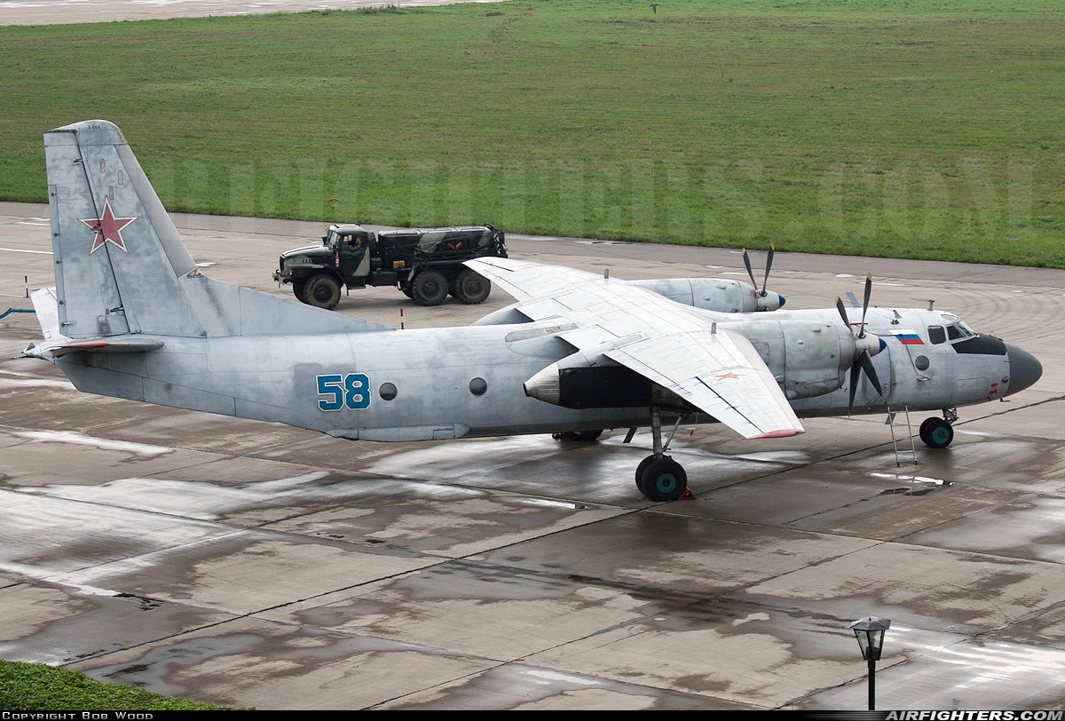 Russia - Air Force Antonov An-26 58 BLUE at Kubinka (UUMB), Russia