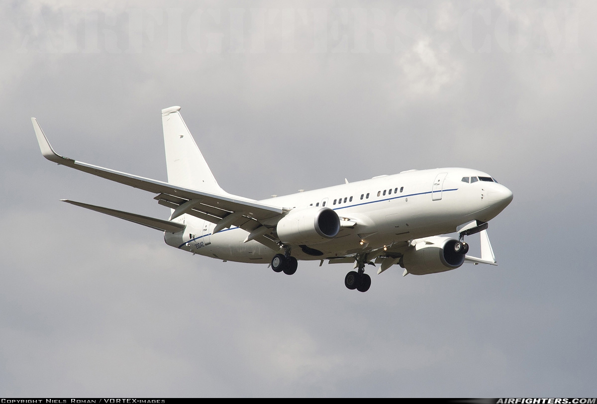 USA - Air Force Boeing C-40B (737-7CP BBJ) 02-0042 at Ramstein (- Landstuhl) (RMS / ETAR), Germany