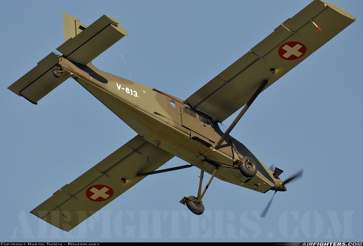Switzerland - Air Force Pilatus PC-6/B2-H2M-1 Turbo Porter V-613 at Meiringen (LSMM), Switzerland
