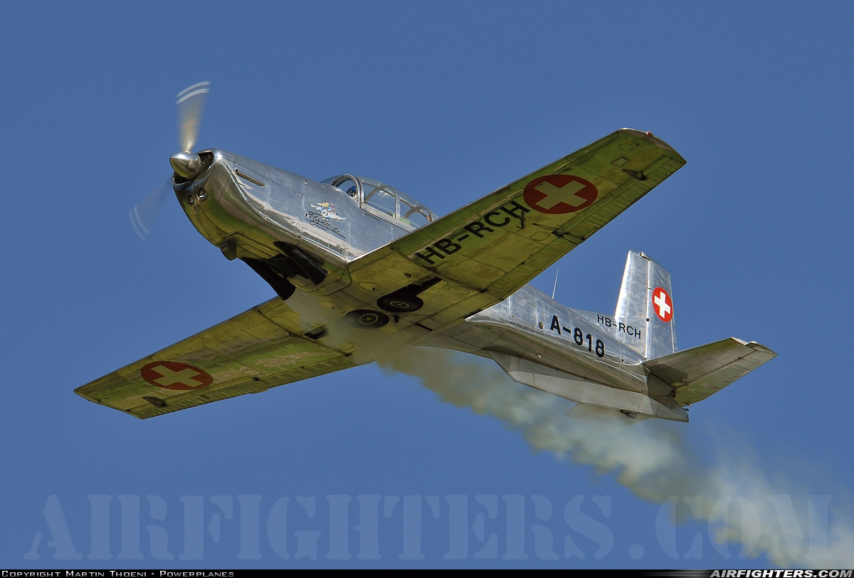 Private Pilatus P-3-05 HB-RCH at St. Stephan (LSTS), Switzerland
