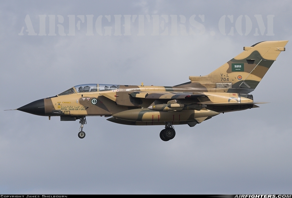 Saudi Arabia - Air Force Panavia Tornado IDS(T) 704 at Marham (King's Lynn -) (KNF / EGYM), UK