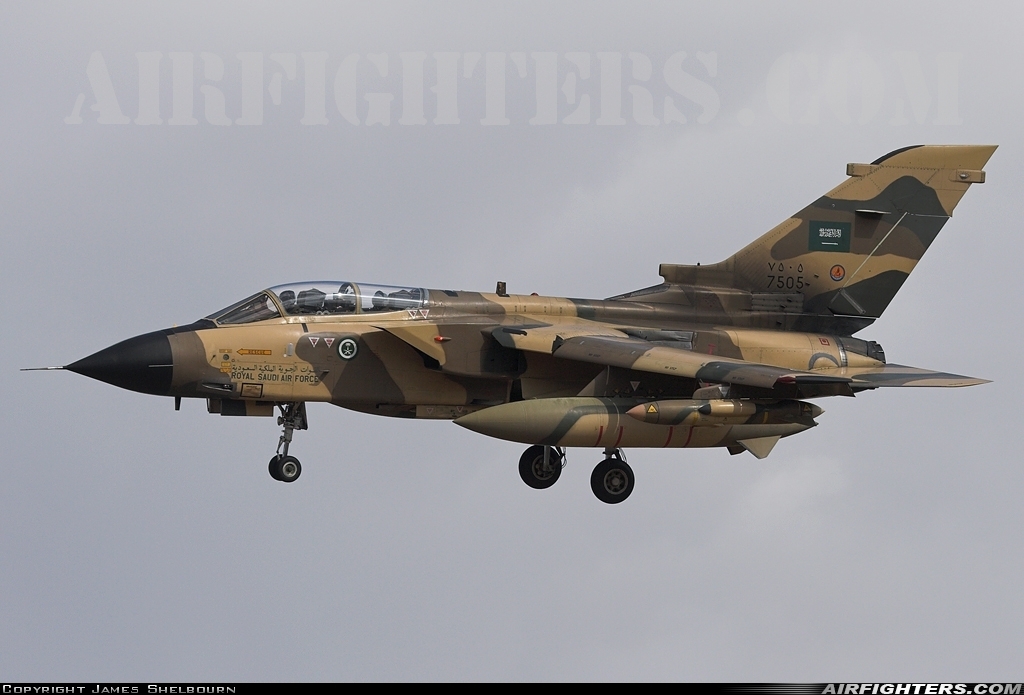 Saudi Arabia - Air Force Panavia Tornado IDS 7505 at Marham (King's Lynn -) (KNF / EGYM), UK