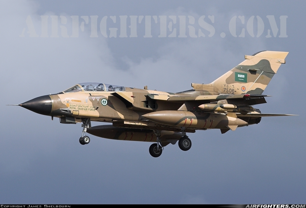 Saudi Arabia - Air Force Panavia Tornado IDS 7506 at Marham (King's Lynn -) (KNF / EGYM), UK