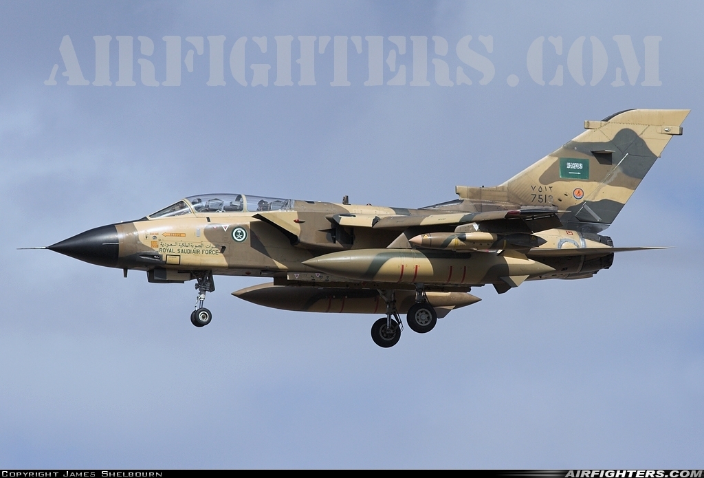 Saudi Arabia - Air Force Panavia Tornado IDS 7513 at Marham (King's Lynn -) (KNF / EGYM), UK