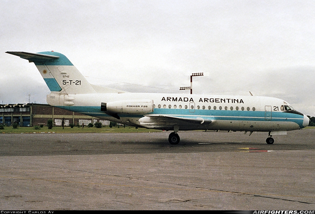 Argentina - Navy Fokker F-28-3000C Fellowship 0742 at Buenos Aires - Ministro Pistarini (Ezeiza) (EZE / SAEZ), Argentina