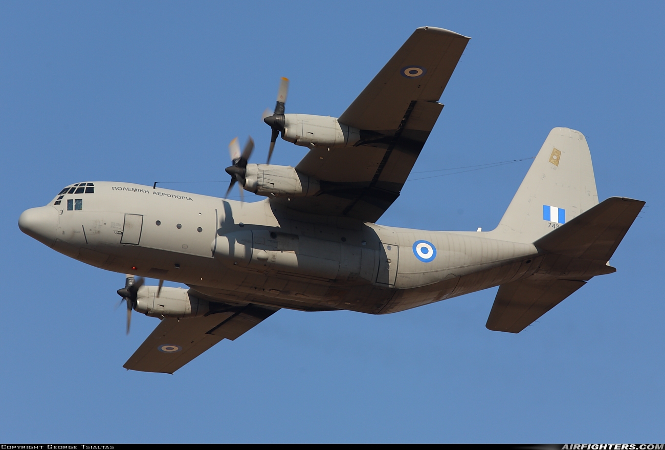 Greece - Air Force Lockheed C-130H Hercules (L-382) 743 at Elefsís (LGEL), Greece