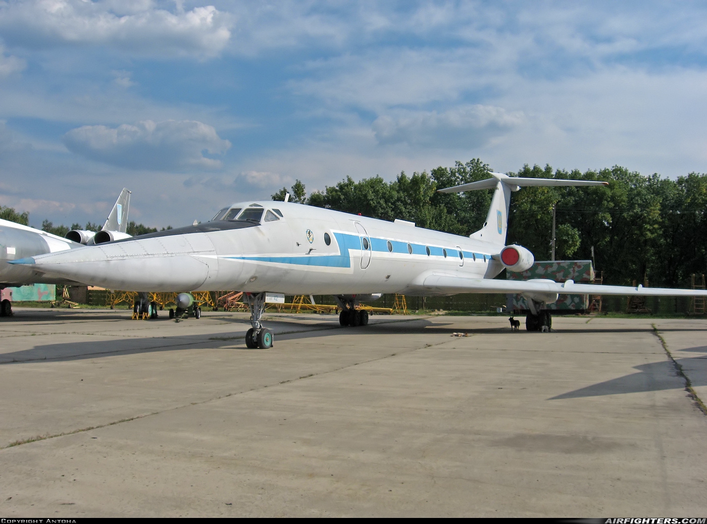 Ukraine - Air Force Tupolev Tu-134UBL 42 BLUE at Poltava - (UKHL), Ukraine