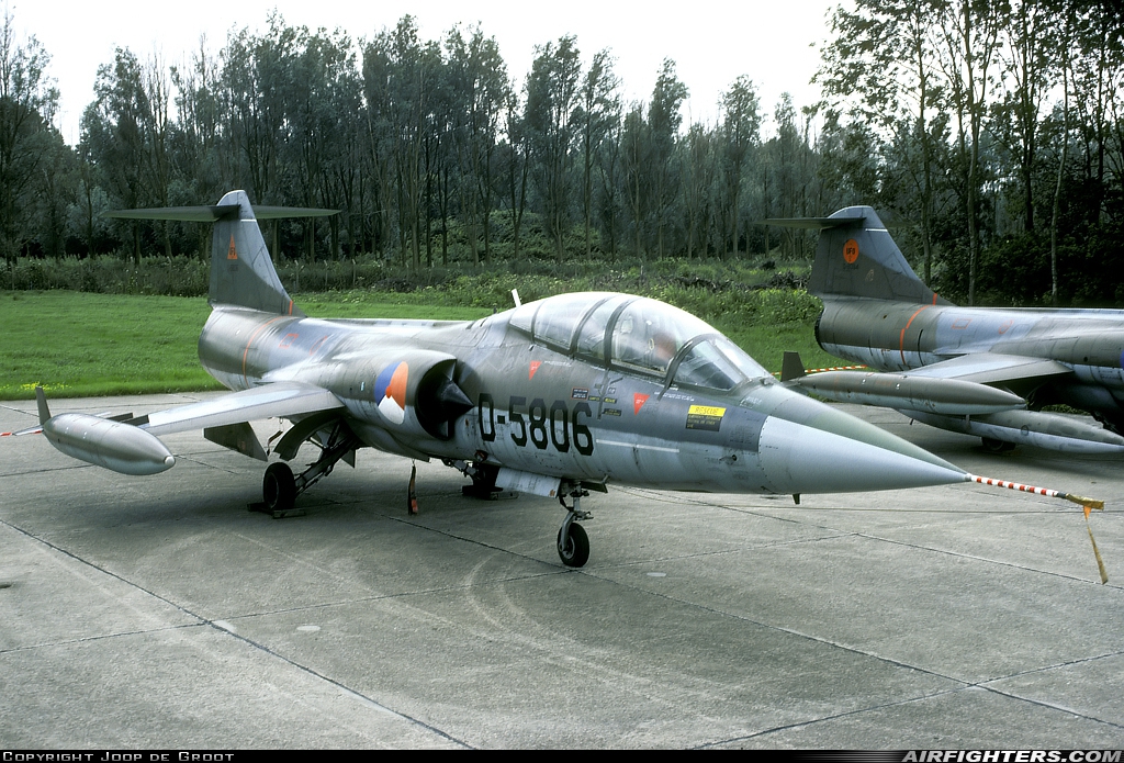 Netherlands - Air Force Lockheed TF-104G Starfighter D-5806 at The Hague - Ypenburg (EHYB), Netherlands