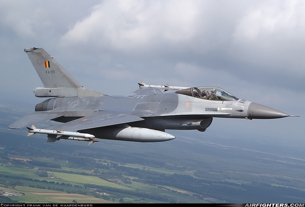 Belgium - Air Force General Dynamics F-16AM Fighting Falcon FA-99 at In Flight, Belgium