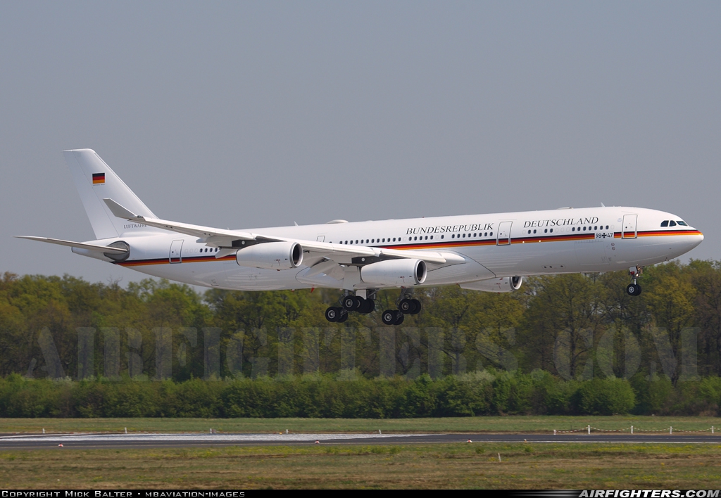 Germany - Air Force Airbus A340-313X 98+47 at Cologne / Bonn (- Konrad Adenauer / Wahn) (CGN / EDDK), Germany