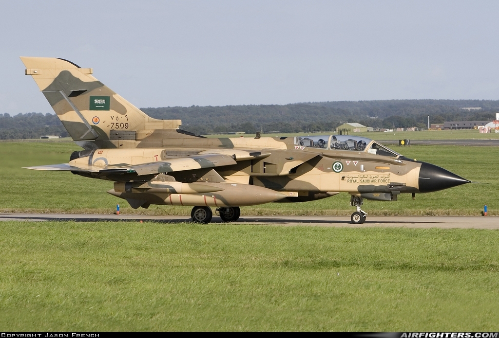 Saudi Arabia - Air Force Panavia Tornado IDS 7509 at Marham (King's Lynn -) (KNF / EGYM), UK