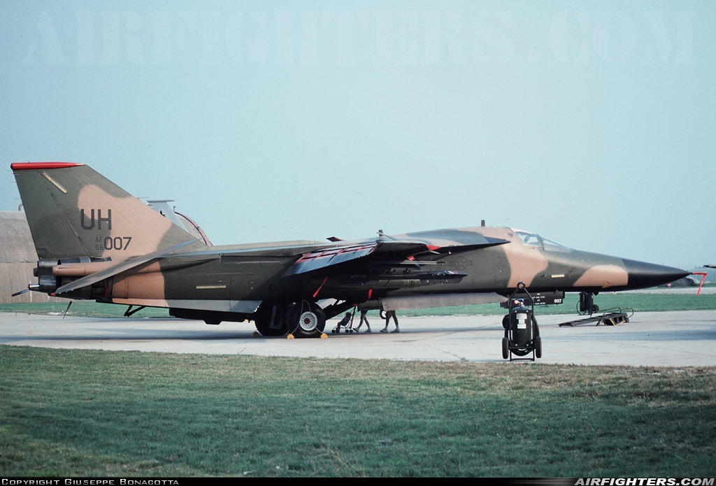 USA - Air Force General Dynamics F-111E Aardvark 68-0007 at Aviano (- Pagliano e Gori) (AVB / LIPA), Italy
