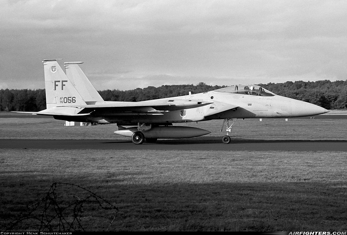 USA - Air Force McDonnell Douglas F-15A Eagle 76-0056 at Utrecht - Soesterberg (UTC / EHSB), Netherlands