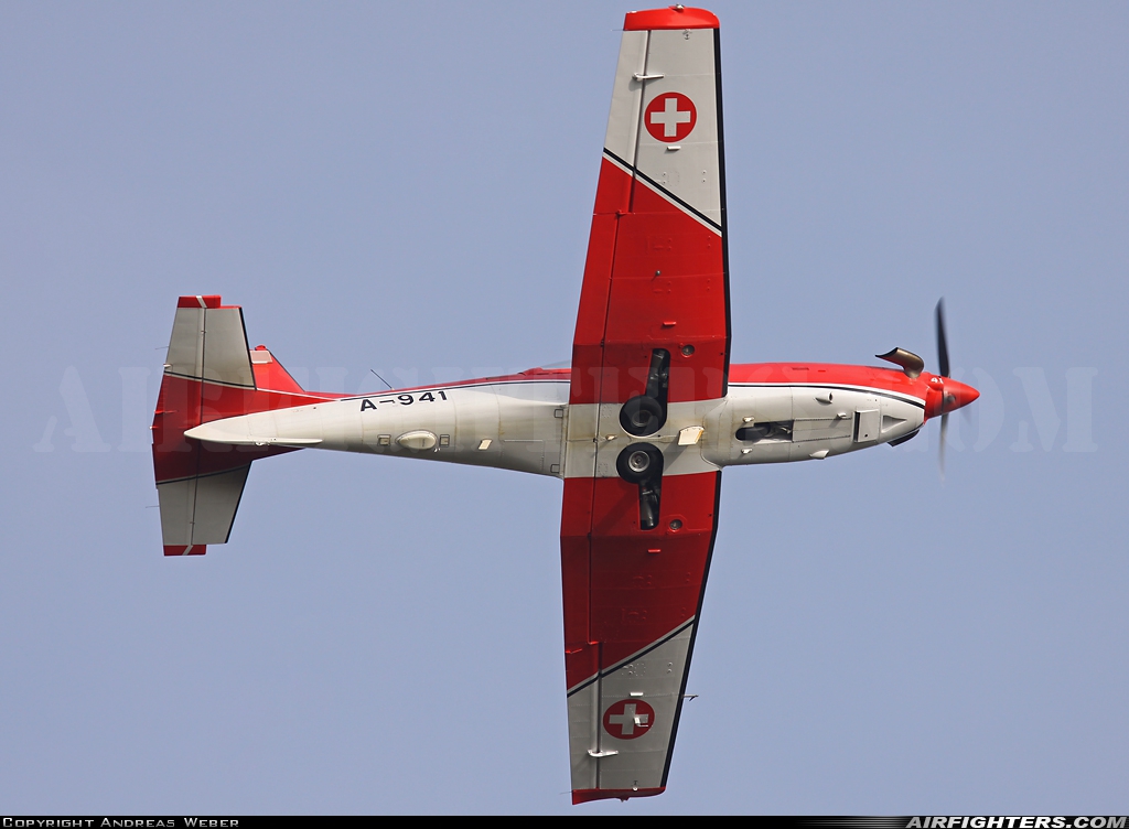 Switzerland - Air Force Pilatus NCPC-7 Turbo Trainer A-941 at Emmen (EML / LSME), Switzerland