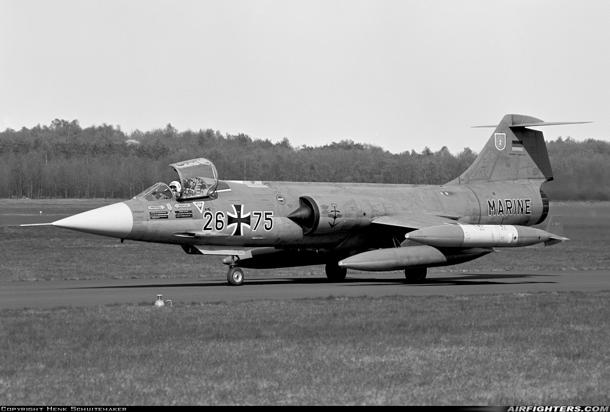 Germany - Navy Lockheed F-104G Starfighter 26+75 at Utrecht - Soesterberg (UTC / EHSB), Netherlands