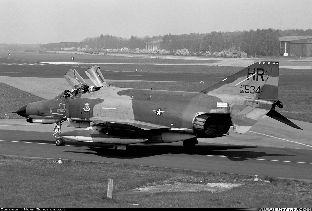 USA - Air Force McDonnell Douglas F-4E Phantom II 68-0534 at Utrecht - Soesterberg (UTC / EHSB), Netherlands