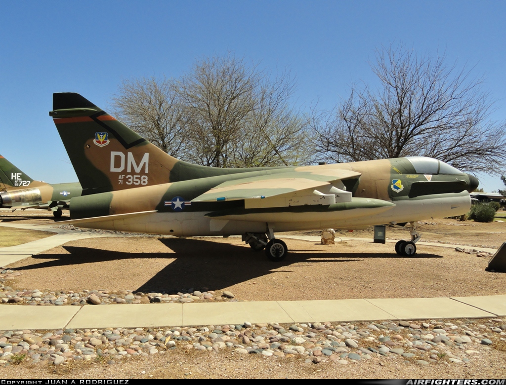 USA - Air Force LTV Aerospace A-7D Corsair II 71-0358 at Tucson - Davis-Monthan AFB (DMA / KDMA), USA
