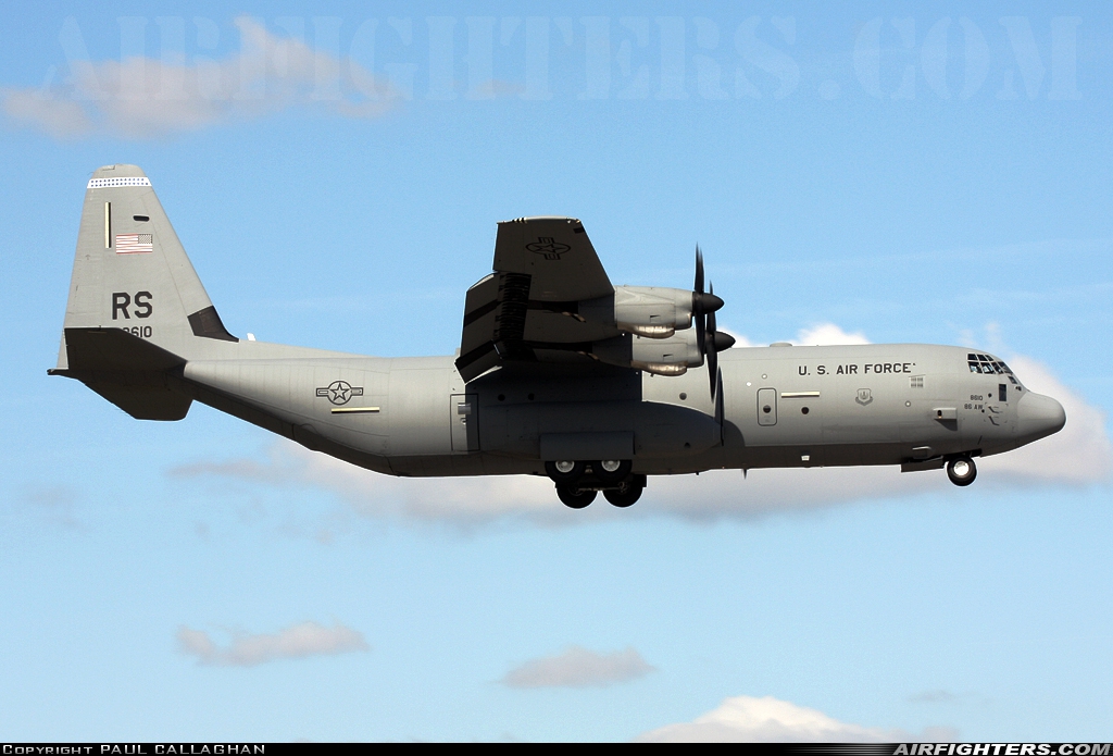 USA - Air Force Lockheed Martin C-130J-30 Hercules (L-382) 06-8610 at Mildenhall (MHZ / GXH / EGUN), UK