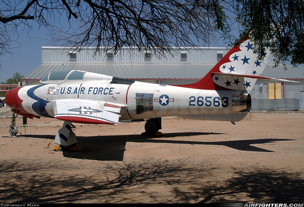 USA - Air Force Republic F-84F Thunderstreak 52-6563 at Tucson - Pima Air and Space Museum, USA